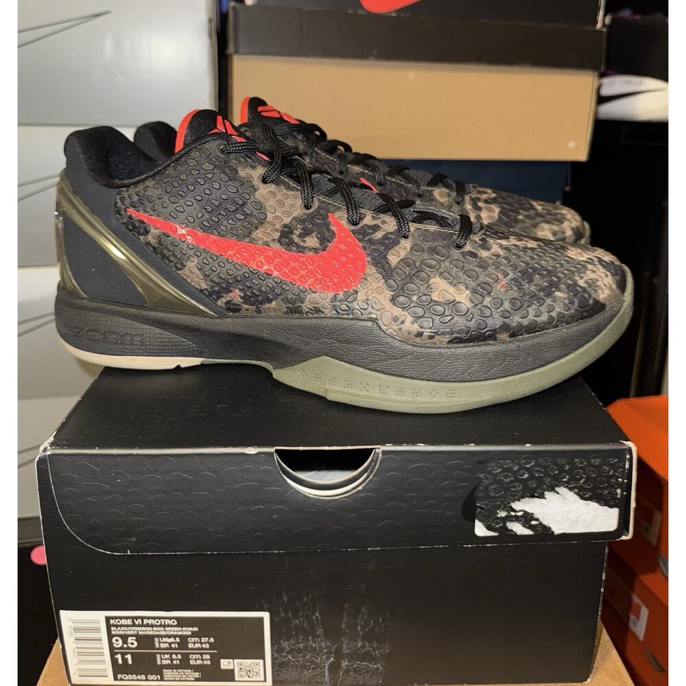 Nike Zoom Kobe 6 Protro 2024 Italian Camo Men’s 9.5 with Original Box